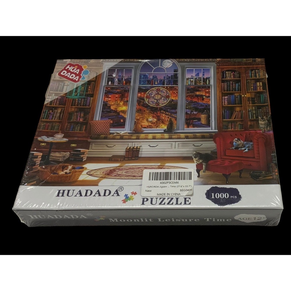 Huadada 1000 Piece Jigsaw Puzzle "Moonlit Leisure Time" Brand New